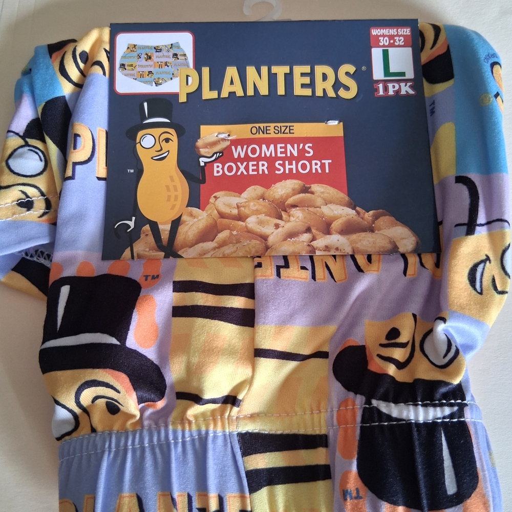 Planters Women's Boxer Shorts - Multicolor Peanut Print